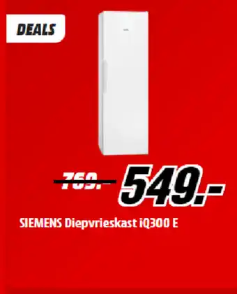 MediaMarkt SIEMENS Diepvrieskast iQ300 E aanbieding