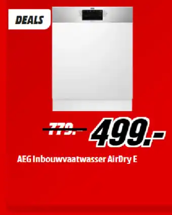 MediaMarkt AEG Inbouwvaatwasser AirDry E aanbieding