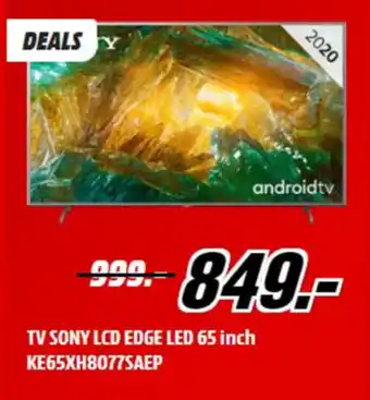 SONY LCD TV EDGE LED 65" | KE65XH8077SAEP