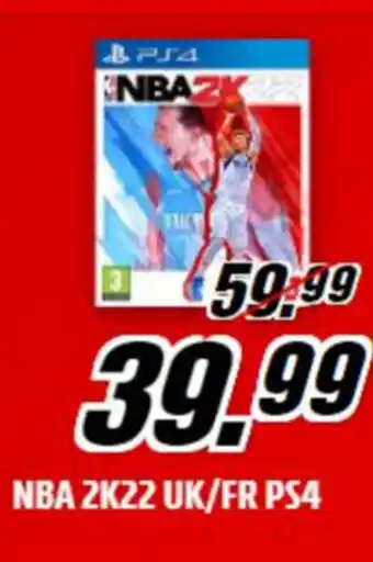 PS4 NBA 2K22 UK/FR