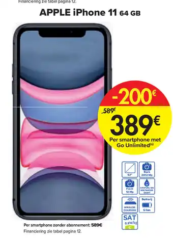 Carrefour Apple iPhone 11 64GB aanbieding