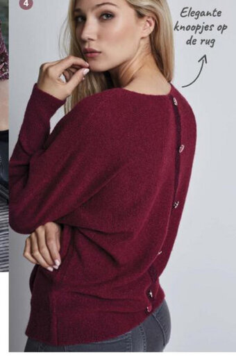 Bel en Bo Fijne trui s-3xl aanbieding