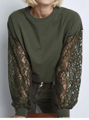 Bel en Bo Sweater met kant xs-xxl aanbieding