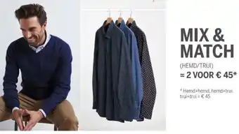 Mix&Match Heren Hemd/Trui 2st