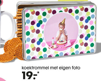 Koektrommel met eigen foto