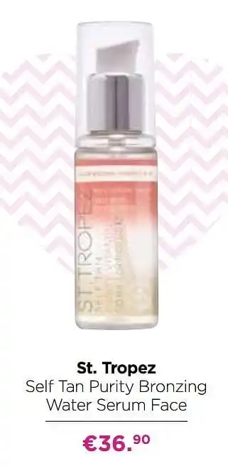 ICI PARIS XL St. tropez self tan purity bronzing water serum face aanbieding