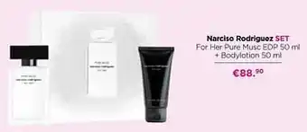ICI PARIS XL Narciso rodriguez set for her pure musc edp + bodylotion aanbieding
