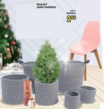 Happyland Mand stof zonder handvatten aanbieding
