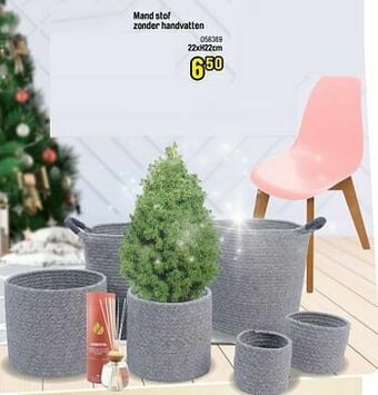 Happyland Mand stof zonder handvatten aanbieding