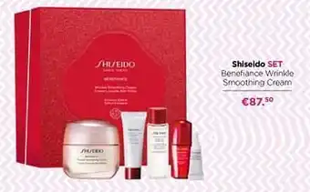 ICI PARIS XL Shiseido set benefiance wrinkle smoothing cream aanbieding