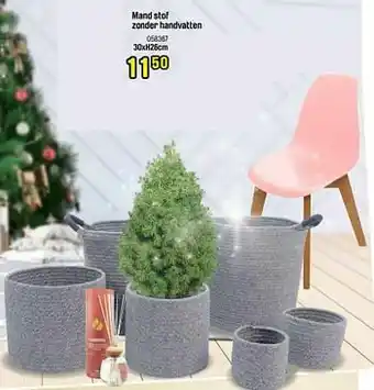 Happyland Mand stof zonder handvatten aanbieding