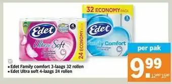 Albert Heijn Edet family comfort ultra soft aanbieding