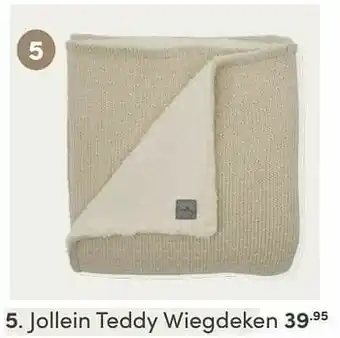 Baby & Tiener Jollein teddy wiegdeken aanbieding