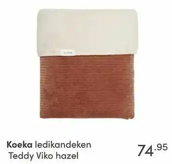 Baby & Tiener Koeka ledikandeken teddy viko hazel aanbieding