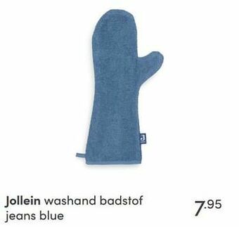 Baby & Tiener Jollein washand badstof jeans blue aanbieding