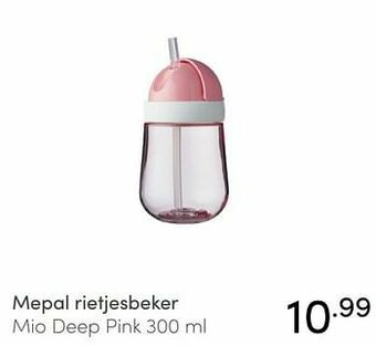 Baby & Tiener Mepal rietjesbeker mio deep pink aanbieding