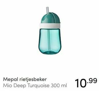 Baby & Tiener Mepal rietjesbeker mio deep turquoise aanbieding