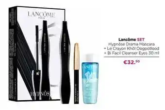 ICI PARIS XL Lancôme set hypnôse drama mascara + le crayon khôl oogpotlood + bi facil cleanser eyes aanbieding
