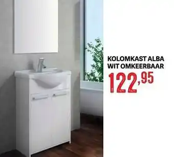 Bouwcenter Frans Vlaeminck Kolomkast alba wit omkeerbaar aanbieding