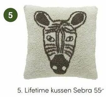 Baby & Tiener Lifetime kussen sebra aanbieding