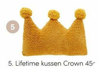Baby & Tiener Lifetime kussen crown aanbieding