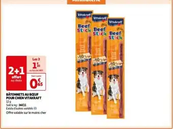 BÂTONNETS AU BŒUF POUR CHIEN VITAKRAFT 12g