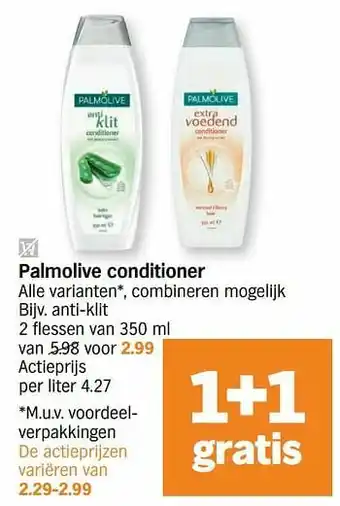 Albert Heijn Palmolive conditioner anti-klit aanbieding