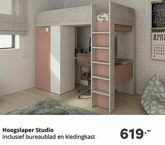 Baby & Tiener Hoogslaper studio aanbieding