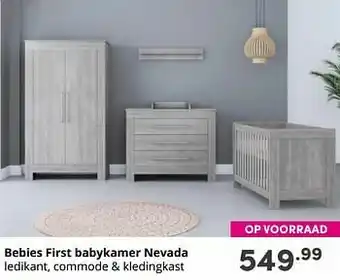 Baby & Tiener Bebies first babykamer nevada aanbieding
