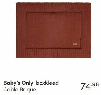 Baby & Tiener Baby’s only boxkleed cable brique aanbieding