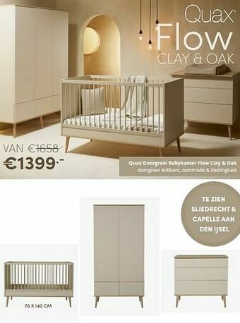 Quax doorgroei babykamer flow clay + oak