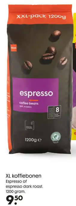 HEMA Hema XL Koffiebonen 1.2kg aanbieding