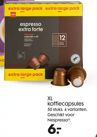Hema XL Koffiecapsules 50st