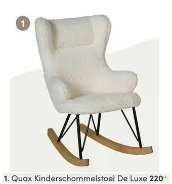 Baby & Tiener Quax kinderschommelstoel de luxe aanbieding