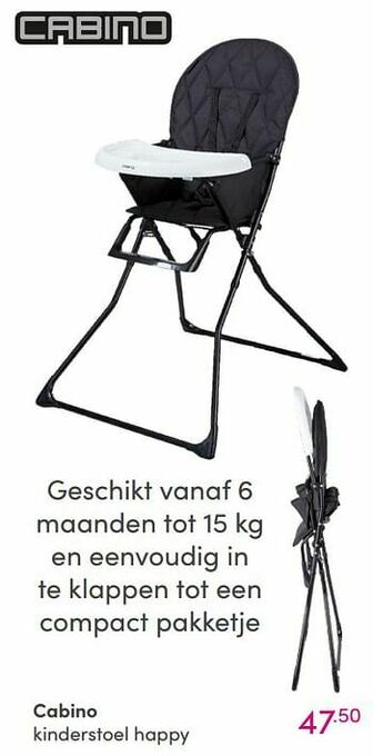 Baby & Tiener Cabino kinderstoel happy aanbieding