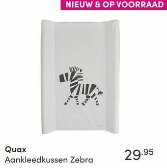 Baby & Tiener Quax aankleedkussen zebra aanbieding