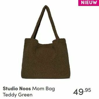 Baby & Tiener Studio noos mom bag teddy green aanbieding