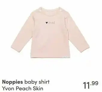 Noppies baby shirt yvon peach skin