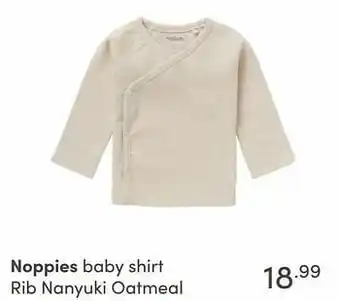 Baby & Tiener Noppies baby shirt rib nanyuki oatmeal aanbieding