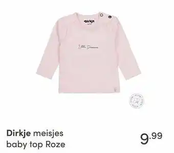 Baby & Tiener Dirkje meisjes baby top roze aanbieding