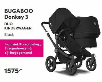 Baby & Tiener Bugaboo donkey 3 duo kinderwagen aanbieding