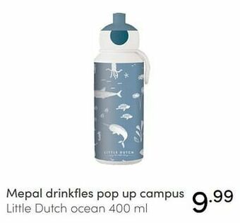 Baby & Tiener Mepal drinkfles pop up campus little dutch ocean aanbieding