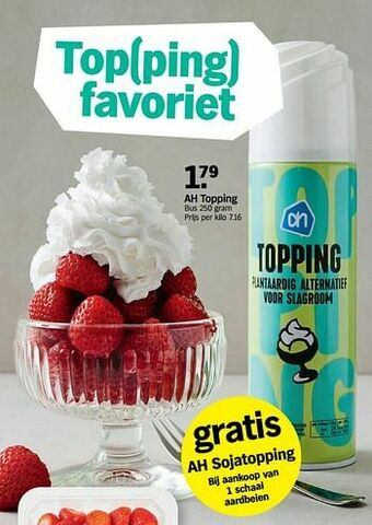 Albert Heijn Ah topping aanbieding