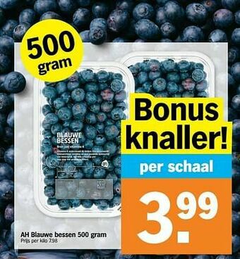 Albert Heijn Ah blauwe bessen aanbieding