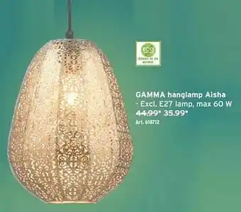 GAMMA Gamma hanglamp aisha aanbieding