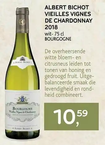 Alvo Albert bichot vieilles vignes de chardonnay 2018 wit aanbieding