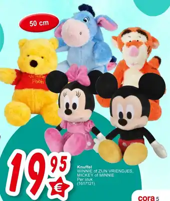 Cora Knuffel Winnie of Zijn Vriendjes Mickey of Minnie aanbieding
