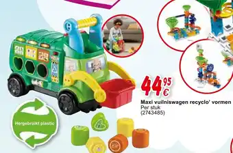 Cora Maxi vuilniswagen recyclo' vormen aanbieding