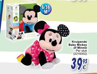 Cora Kruipende Baby Mickey of Minnie aanbieding