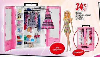 Cora Barbie droomkleerkast aanbieding